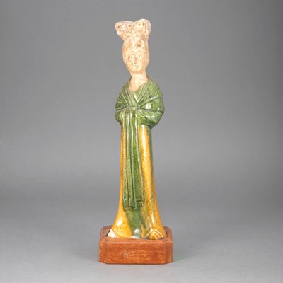 Lot 58 - Chinese Glazed Pottery Court Lady Tang Dynasty...