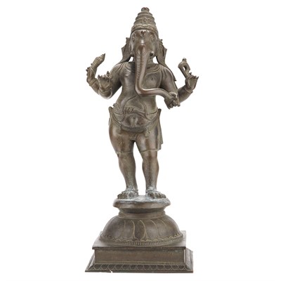 Lot 17 - South Indian Bronze Ganesh 17th/18th Century...