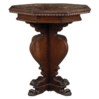 Lot 163 - Italian Renaissance Walnut Side Table The...