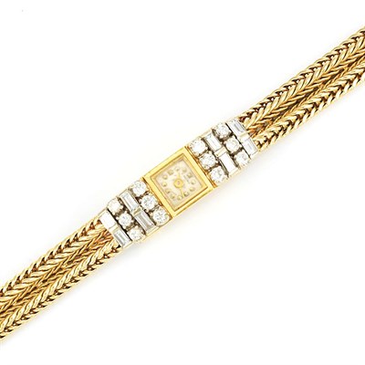 Lot 139 - Gold and Diamond Wristwatch, Blancpain
