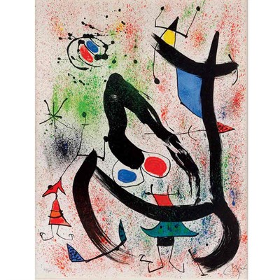 Lot 452 - Joan Miró THE SEERS IV (M. 664) Color...