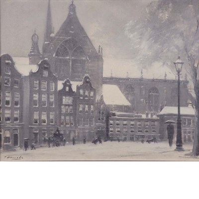 Lot 28 - Jan Marinus Domela American, 1894-1973 A City...