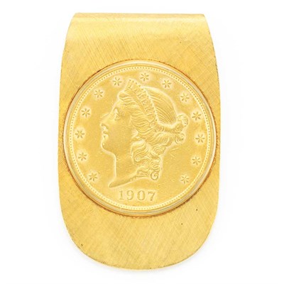 Lot 285 - Gold and Gold Coin Money Clip