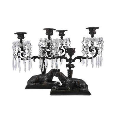 Lot 1404 - Pair of Louis XVI Style Bronze Animalier...