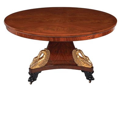 Lot 492 - Restauration Part Ebonized and Parcel Gilt...