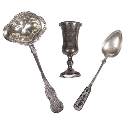 Lot 1204 - Group of Russian Silver and Niello Silver...