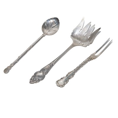 Lot 1191 - Group of Silver Flatware Articles Various...