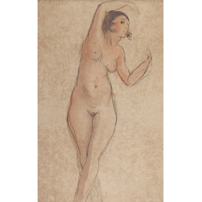 Lot 47 - Robert Henri American, 1865-1929 Nude Signed...