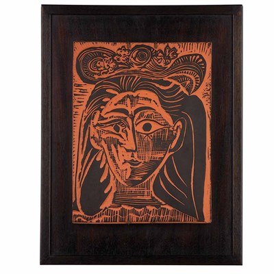 Lot 491 - Pablo Picasso WOMAN WITH FLOWERY HAT (A.R....