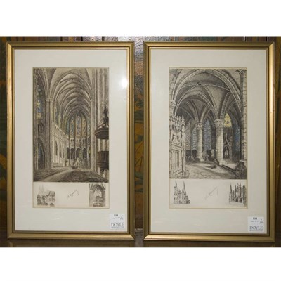 Lot 111 - Ch. Maurice [CATHEDRAL INTERIORS] Two...