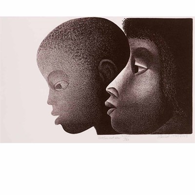 Lot 380 - Elizabeth Catlett (b. 1915) MOTHER AND SON...