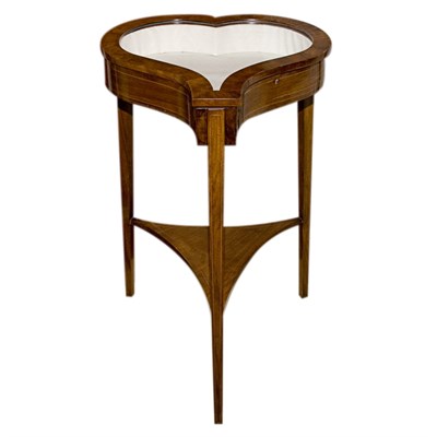 Lot 1141 - Louis XVI Style Mahogany Vitrine Table The...