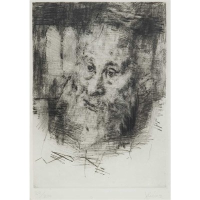 Lot 123 - Jack Levine [KING] Drypoint, signed and...