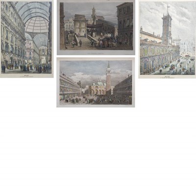 Lot 109 - After Samuel Prout [VENETIAN VIEWS] Three hand-...
