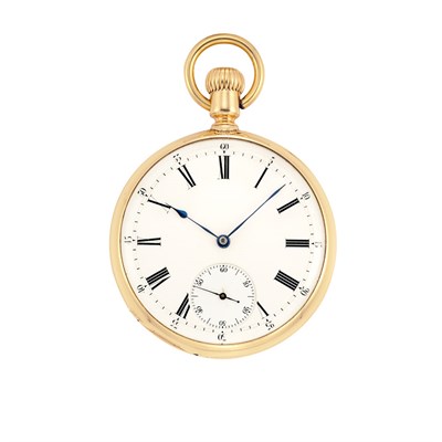 Lot 72 - Gold Open Face Pocket Watch
