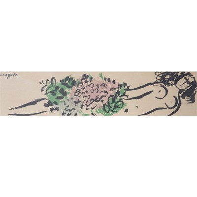 Lot 121 - Marc Chagall [WOMAN WITH FLOWERS] Color...