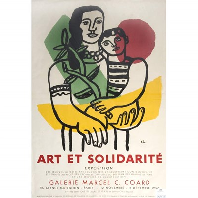 Lot 122 - After Fernand Leger ART ET SOLIDARITE Color...