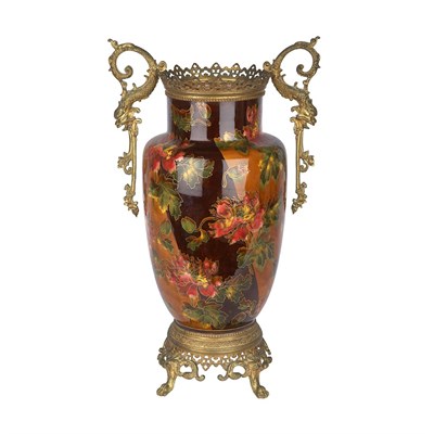Lot 1219 - French Art Nouveau Gilt-Metal Mounted Faux...