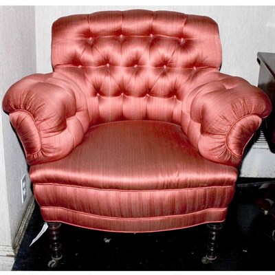 Lot 126 - Victorian Style Upholstered Armchair