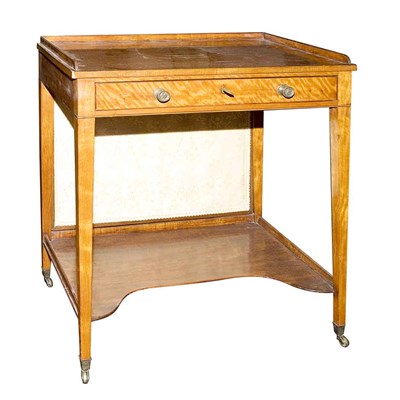 Lot 1234 - Edwardian Style Satinwood Desk The rectangular...