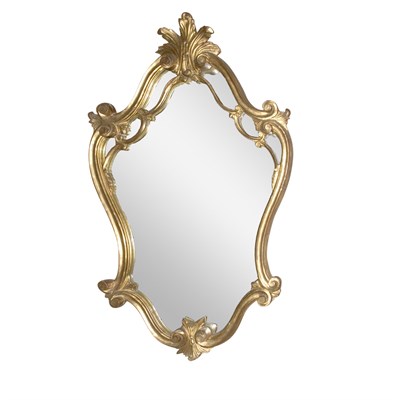Lot 1232 - Louis XVI Style Gilt-Wood Mirror Of cartouche...