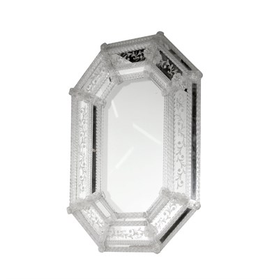 Lot 1216 - Venetian Style Mirror Framed Mirror Of...