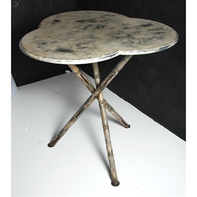 Lot 179 - Painted Metal Occasional Table; Together with...