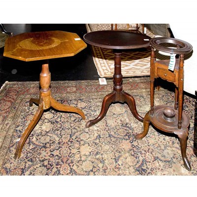Lot 187 - Two Georgian Style Mahogany Tilt-Top Tables;...