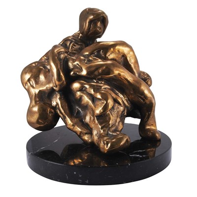 Lot 406 - Salvador Dali PIETA Bronze with gold patina,...