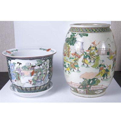 Lot 191 - Group of Four Chinese Porcelain Jardinieres