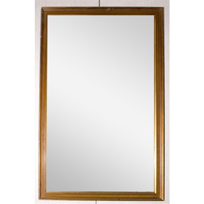 Lot 204 - Gilt-Wood and Mahogany Mirror Height 52 inches,...