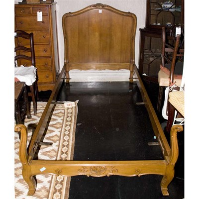Lot 206 - Pair of Louis XV Style Mahogany Twin-Size...