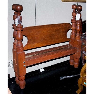 Lot 219 - Two Pairs of Twin-Size Bedsteads