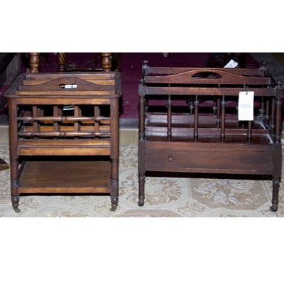 Lot 247 - Two Mahogany Canterburys; Together with a...
