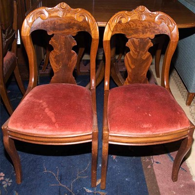 Lot 253 - Set of Six Victorian Style Side Chairs
