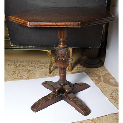 Lot 255 - Baroque Style Oak Work Table Height 28 inches,...