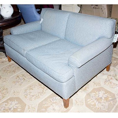 Lot 257 - Pair of Upholstered Sofas Length 54 inches.