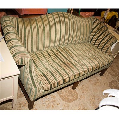 Lot 264 - Georgian Style Mahogany Settee Length 68 inches.