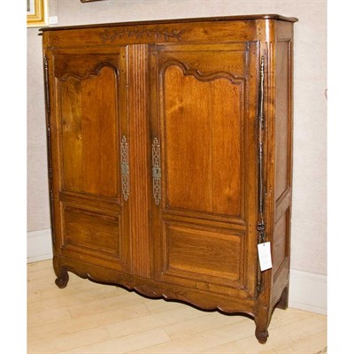 Lot 269 - Louis XV Style Walnut Cabinet Height 57 inches...