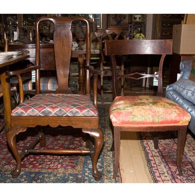 Lot 285 - Pair of Regency Style Mahogany Chairs;...