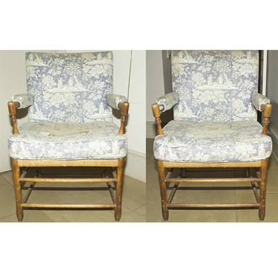Lot 309 - Pair of French Provincial Style Fruitwood...