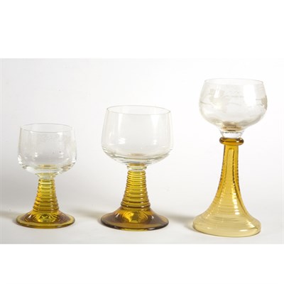Lot 314 - Assembled Group of Bohemian Style Glass...