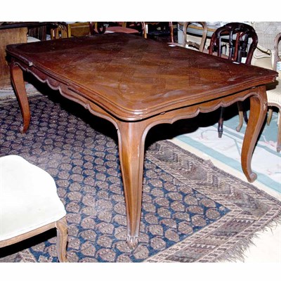 Lot 316 - Continental Rococo Style Mahogany Extension...