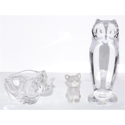 Lot 328 - Group of Glass Figures of Animals and Objects...