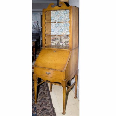 Lot 337 - Provincial Fruitwood Secretary Bookcase Height...