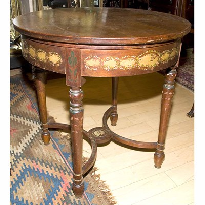 Lot 350 - Edwardian Style Painted Center Table Height 30...