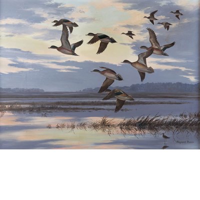 Lot 45 - Maynard Reece American, b. 1920 Ducks Flying...