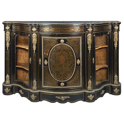Lot 549 - Napoleon III Gilt-Metal Mounted Brass and...