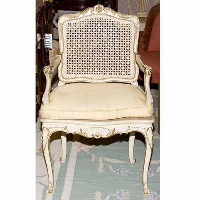 Lot 373 - Set of Six Louis XV Style Dining Chairs...