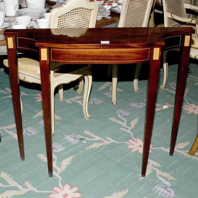 Lot 374 - Regency Style Inlaid Mahogany Console Height...